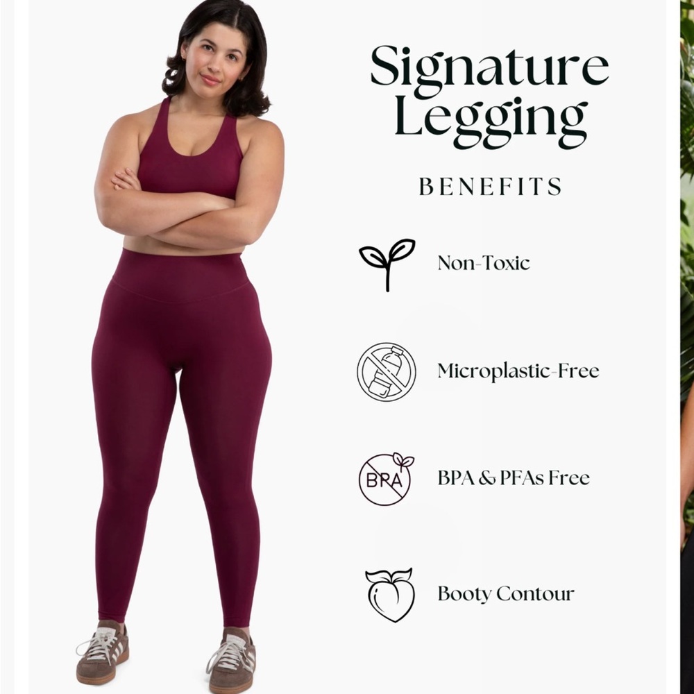 Women's Namarie Maroon Leggings